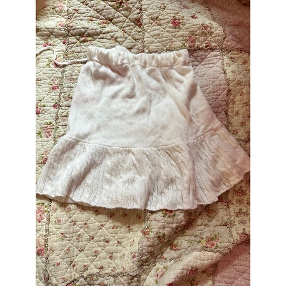 sugar thrillz knit mini skirt with pom poms - Picture 2 of 3